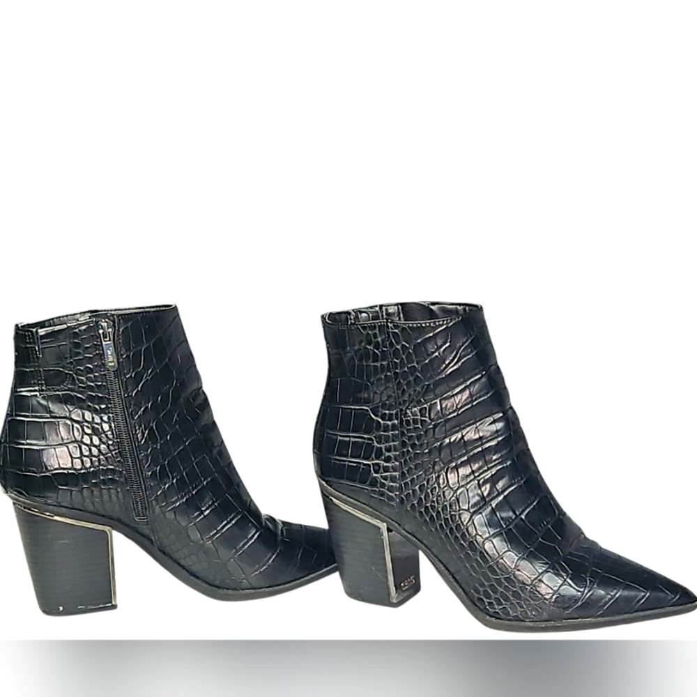 Circus by Sam Edelman Womens Cal Faux Leather Pointed Toe Ankle Boots, Size 10 - Picture 5 of 12